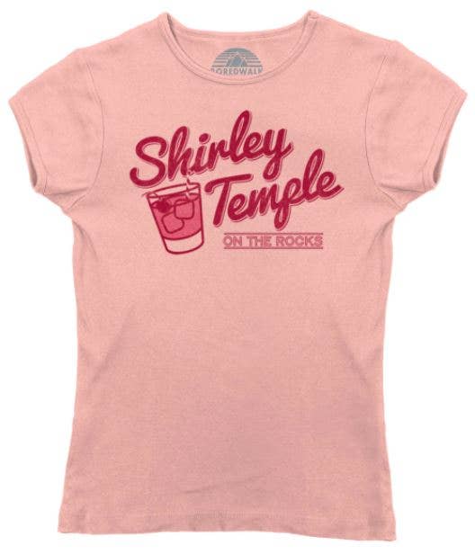 Boredwalk - Vente T-shirt sérigraphié – femme - T-shirt Shirley Temple On The Rocks pour femme4