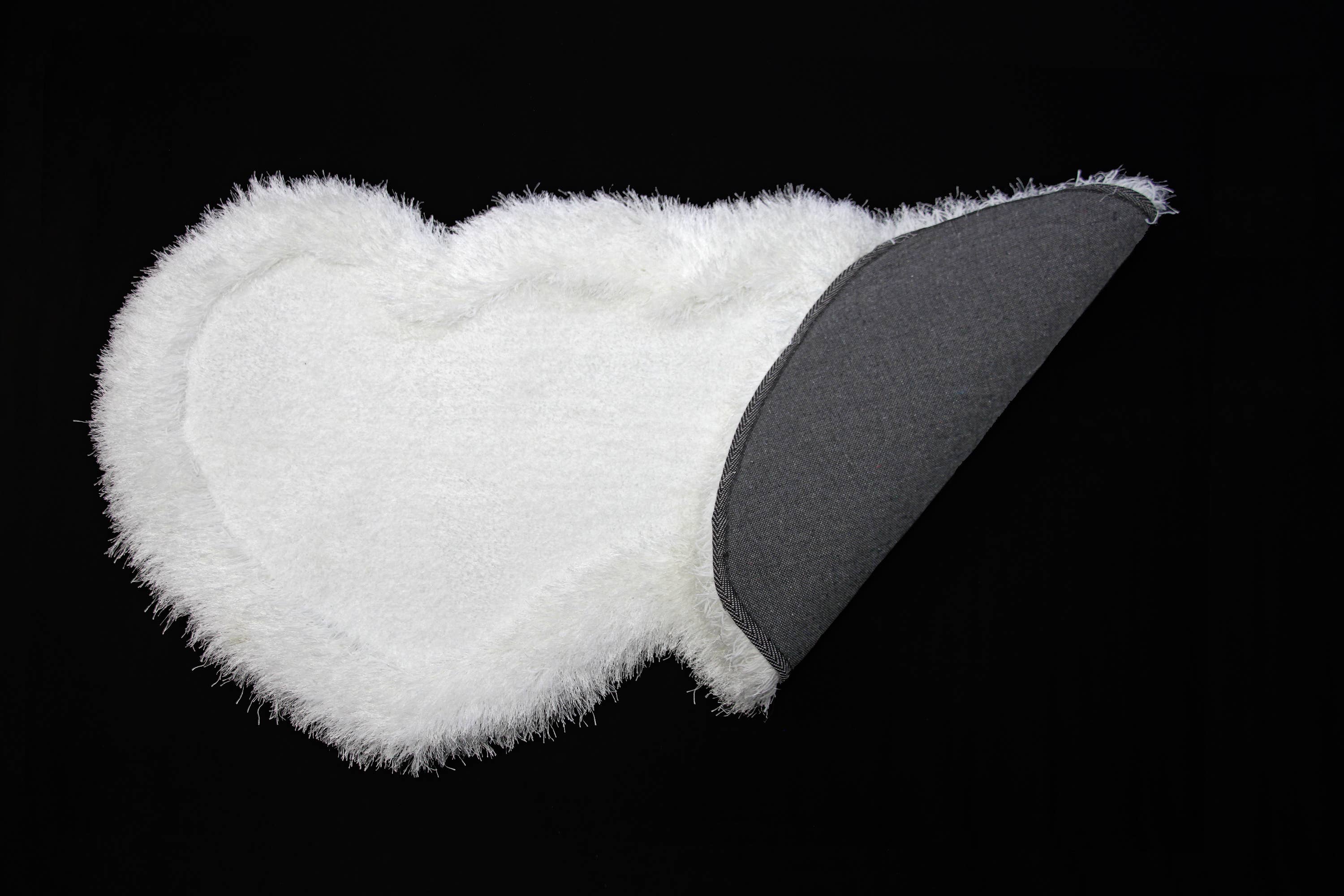 Amazing Rugs - Wholesale Area Rug - Double Heart Shape Hand Tufted 4-inch Thick Shag Area Rug5