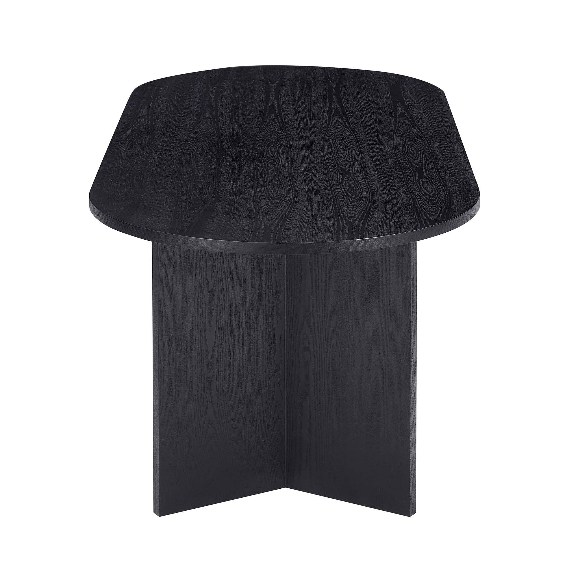 Black Mid-Century Modern Wood Dining Table for Kitchen&Living Room for wholesale on Faire7