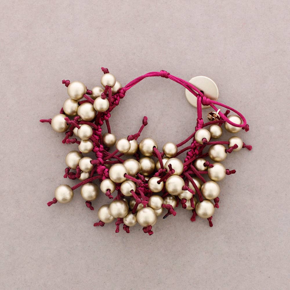 Sonata - Wholesale Beaded Bracelet - Fringe Bead Bracelet Metal Finish4