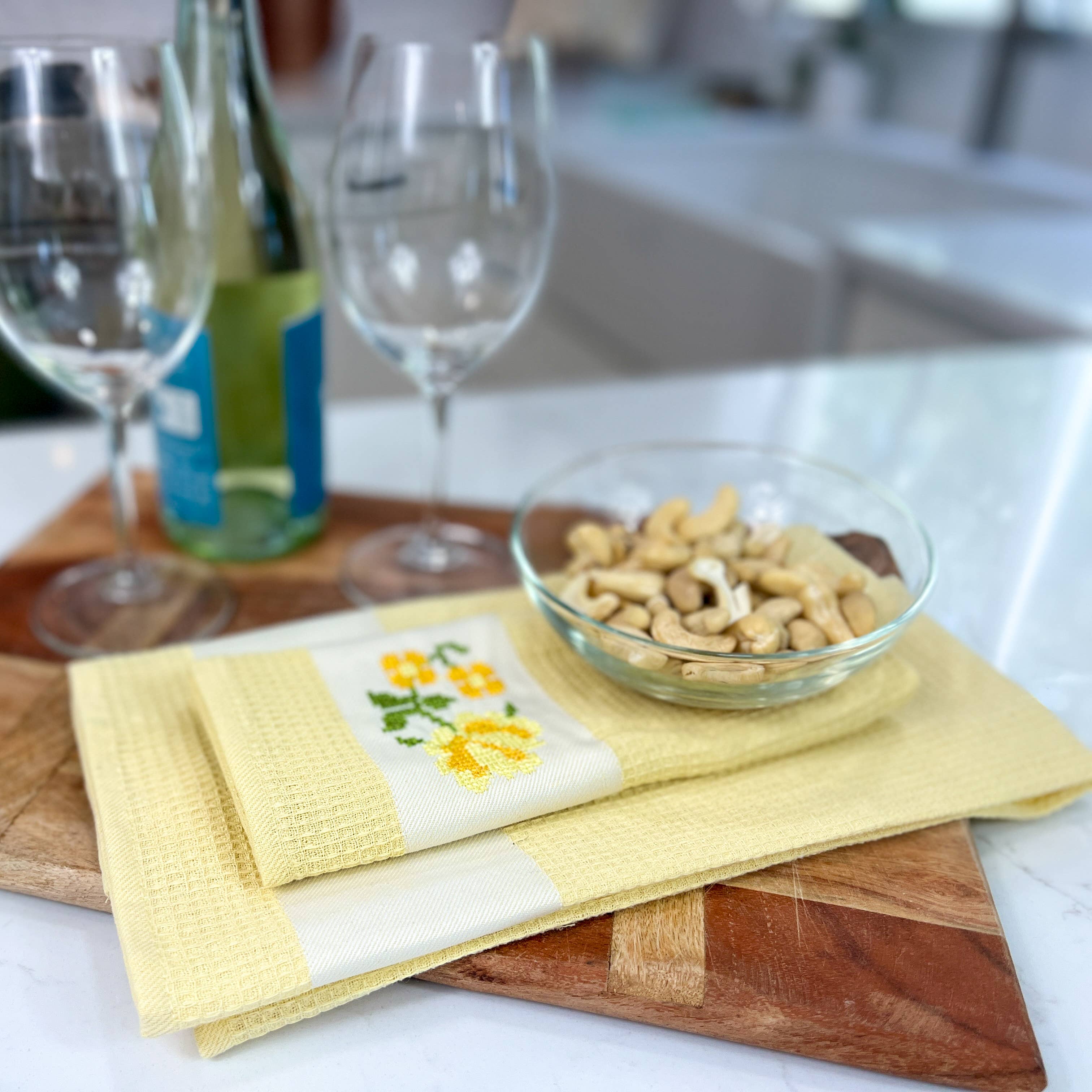 KAFTHAN - Venta al por mayor Paños de cocina - Toallas de cocina de Navidad y festivas | Juego de 6 en ártico y topo9