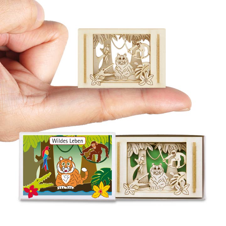 Wild Life Silhoubox S... Animals, Jungle, Lion, Monkey — Gift Item for wholesale by SILHOUBOX