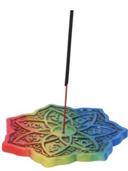 Lotus Shape Chakra Incense Burner for wholesale by Sansaara Living