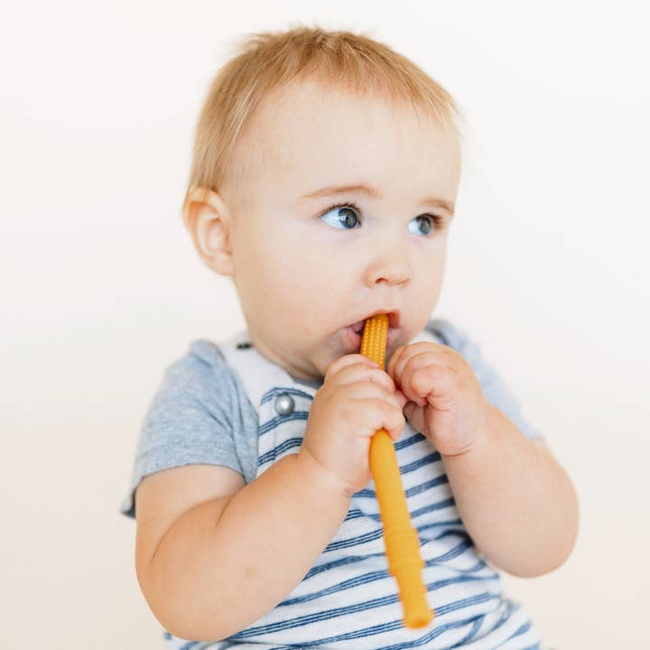 Chewable Charm - Wholesale Teether (Not Clip-On) - Baby - Magic Teething Wand- Mustard ☼