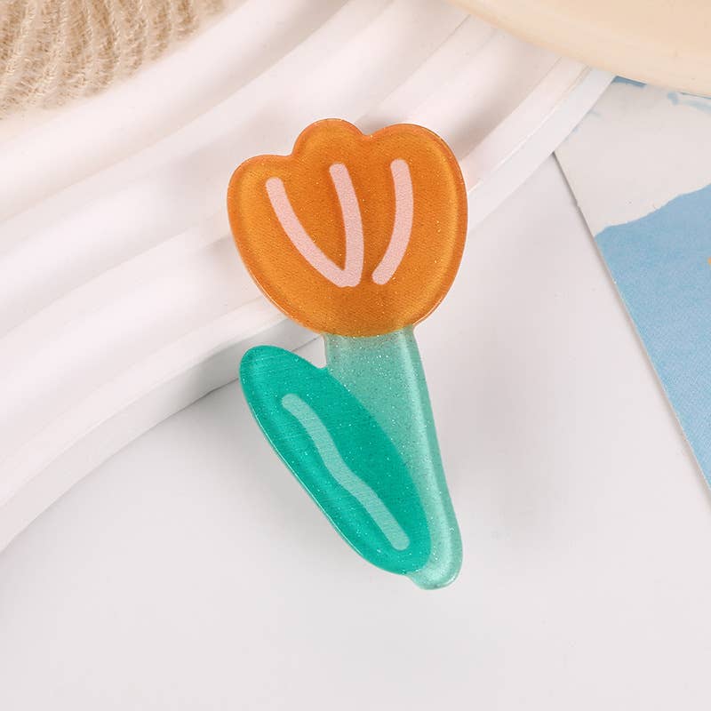 SoapElenGlen - Wholesale Hair Clip - Women's - Fun Vegetable & Flower Hair Claws, Cute Side Clip1