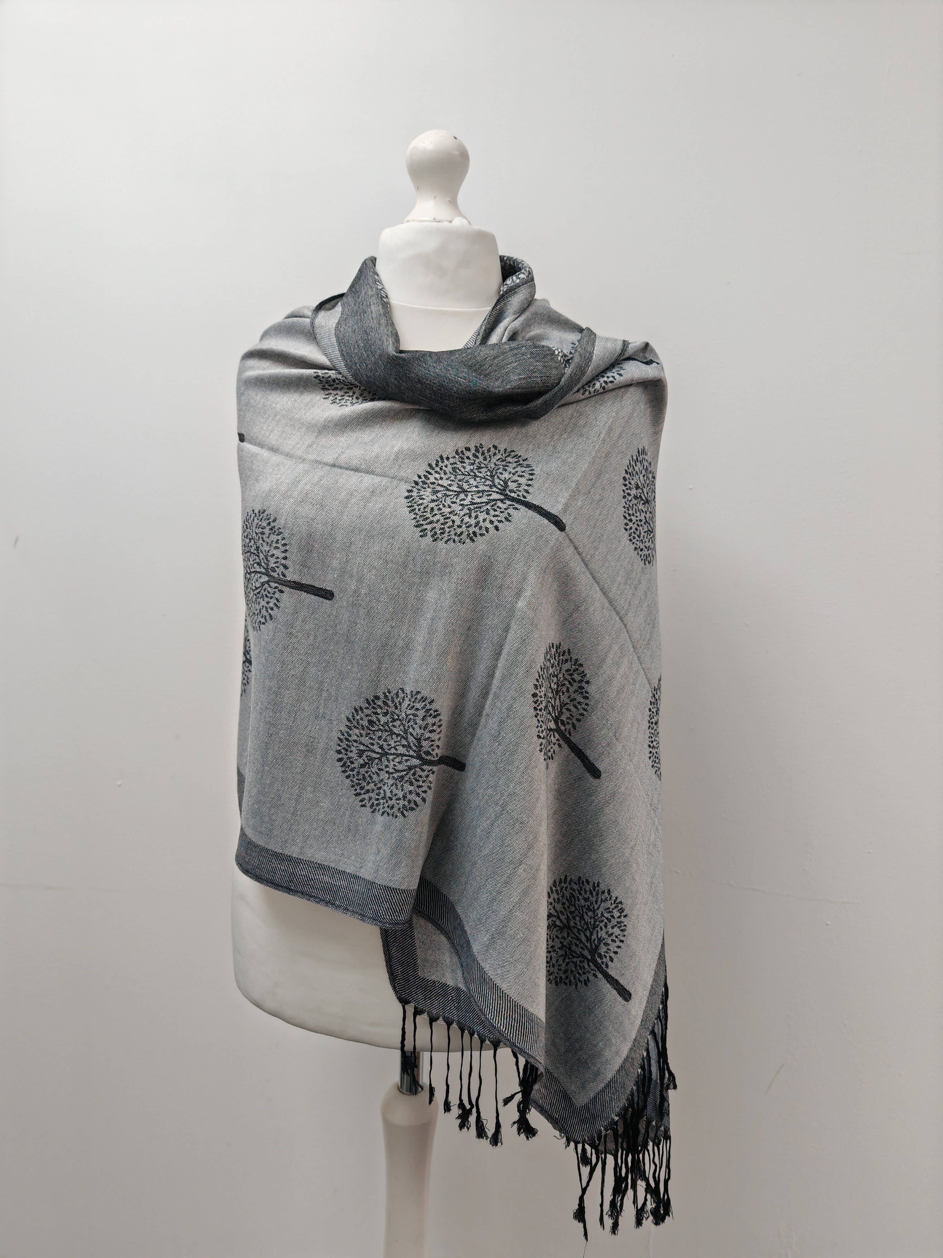 Superbia – wholesale Scarf – Women's – Super Soft Pashmina Scarf Shawl Wrap-2412 Life Tree27
