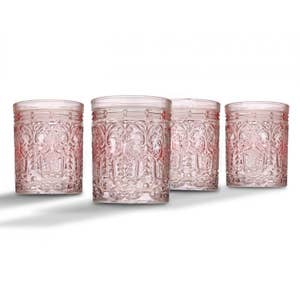 Pink Pumpkin Glass Cup w/ Straw — Shop Bay Bart LLC