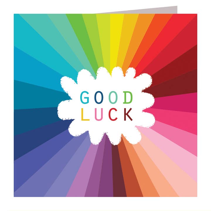 Kali Stileman Publishing - Wholesale Everyday Greeting Card - WO82 Colourful Good Luck Card