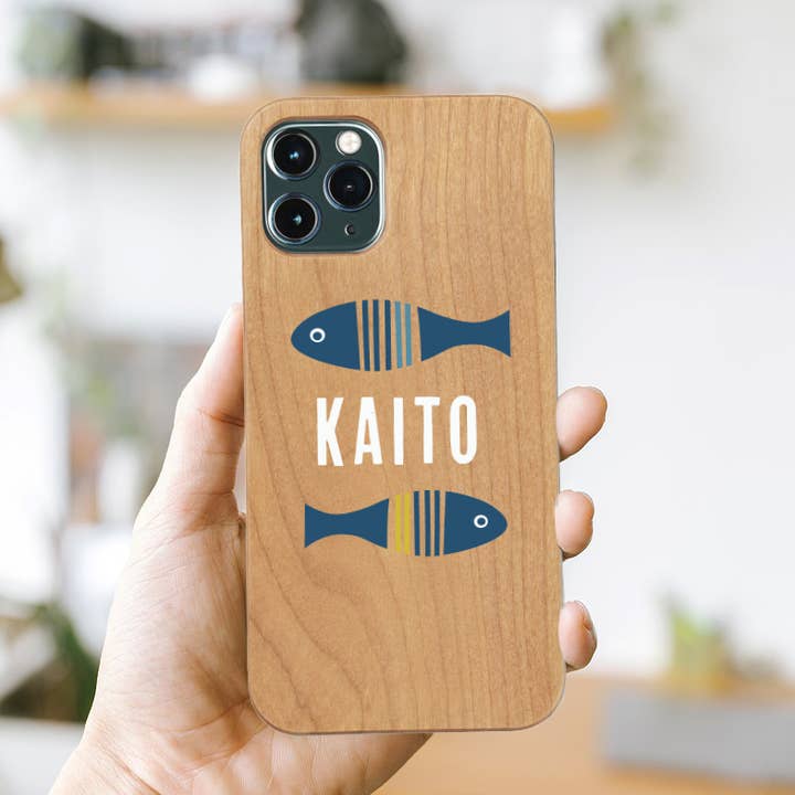 Real Wood iPhone Case, Big Fish, Made in Japan for wholesale by Palm House