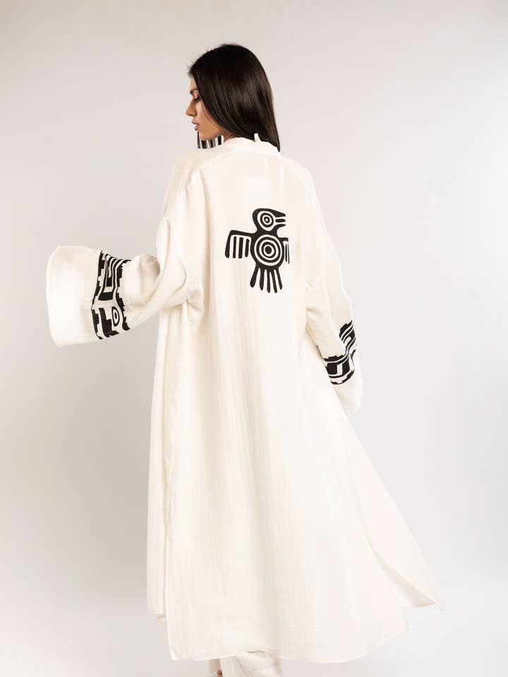 FAME GREECE - Wholesale Kimono - Women's - F-0140 COTTON KIMONO