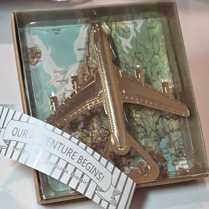 Fiona Accessories - Wholesale Bottle/Wine Opener - Gold Airplane Bottle Opener, Birthday Gift for Men8