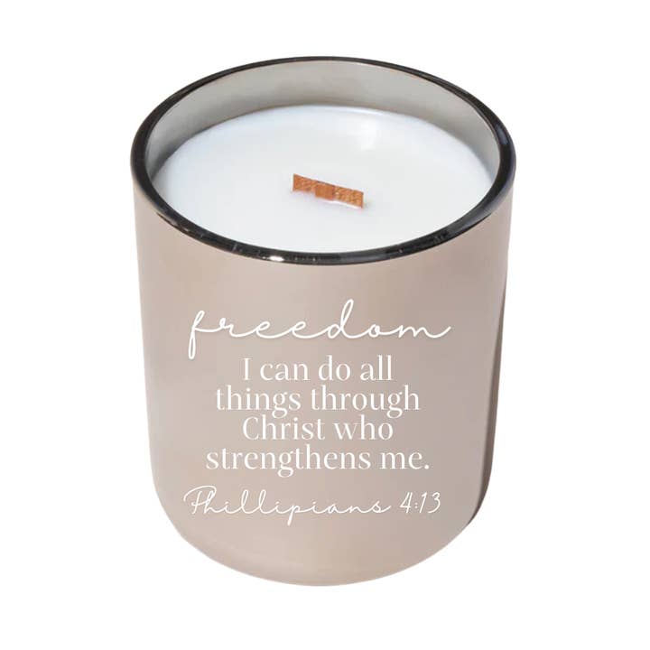 Vrijheid Filippenzen 4:13 14 oz Kokos Sojawas Mahonie en Vanille *WEER OP VOORRAAD** voor wholesale door Scents of Vision