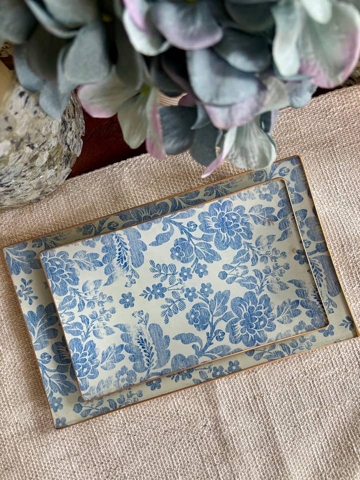 Glass Handmade Plates & Trays - Blue Vintage for wholesale by Biccara