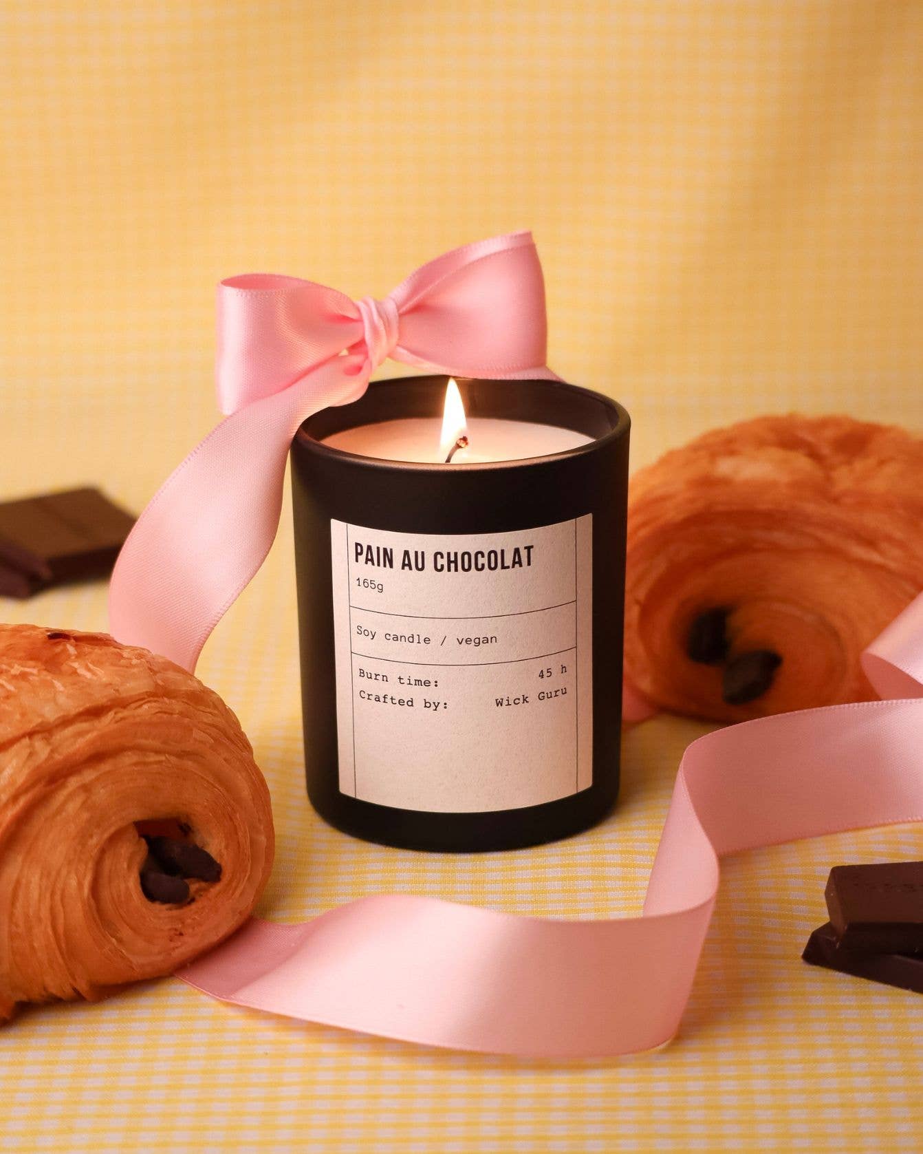 Wick Guru - Wholesale Jar/Filled Candle - Pain Au Chocolat Candle | Gift for Fiancé | Chocolate Gift5