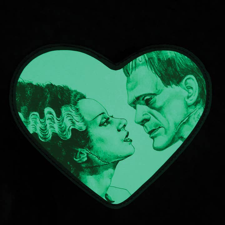 COMECO INC - Wholesale Backpack - Women's - Glow in the Dark Heart Shape Frank with Bride Backpack