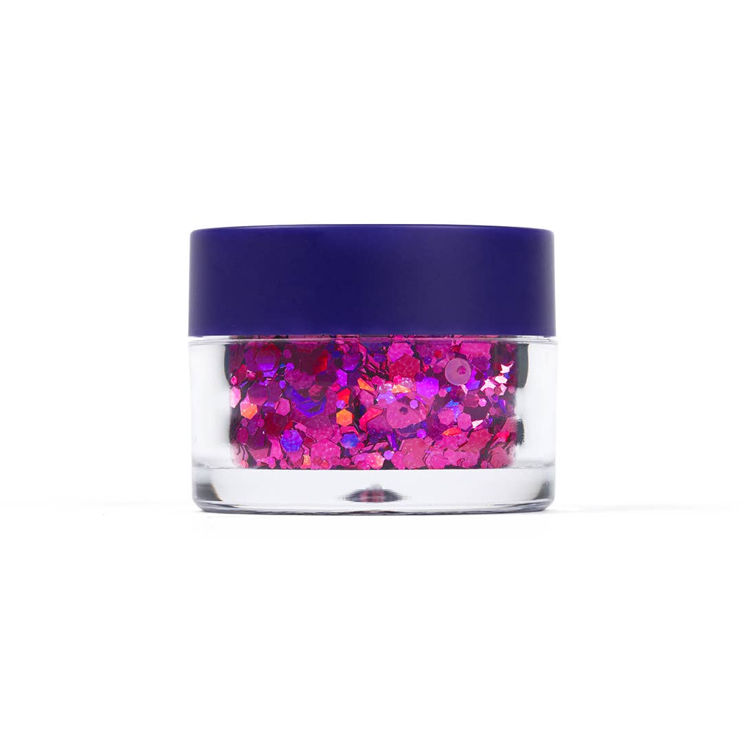 Unicorn Snot | Glitter Beauty - Wholesale Body glitter/shimmer - Macro Body Glitter | Fuchsia-Zinnia | Chunky Body Glitter3