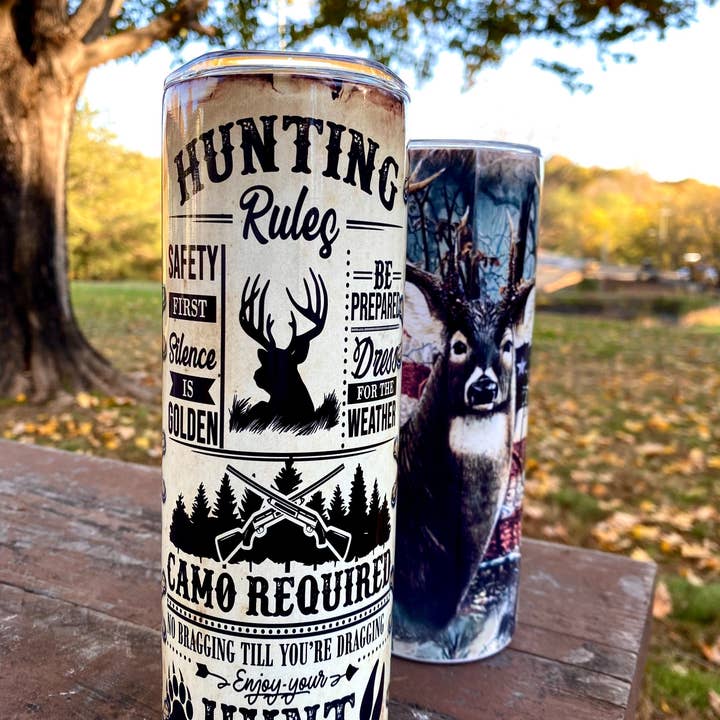 Jagt sæson Tumbler, Deer Tumbler, 20 oz Skinny for engroshandel hos Dm Crafting
