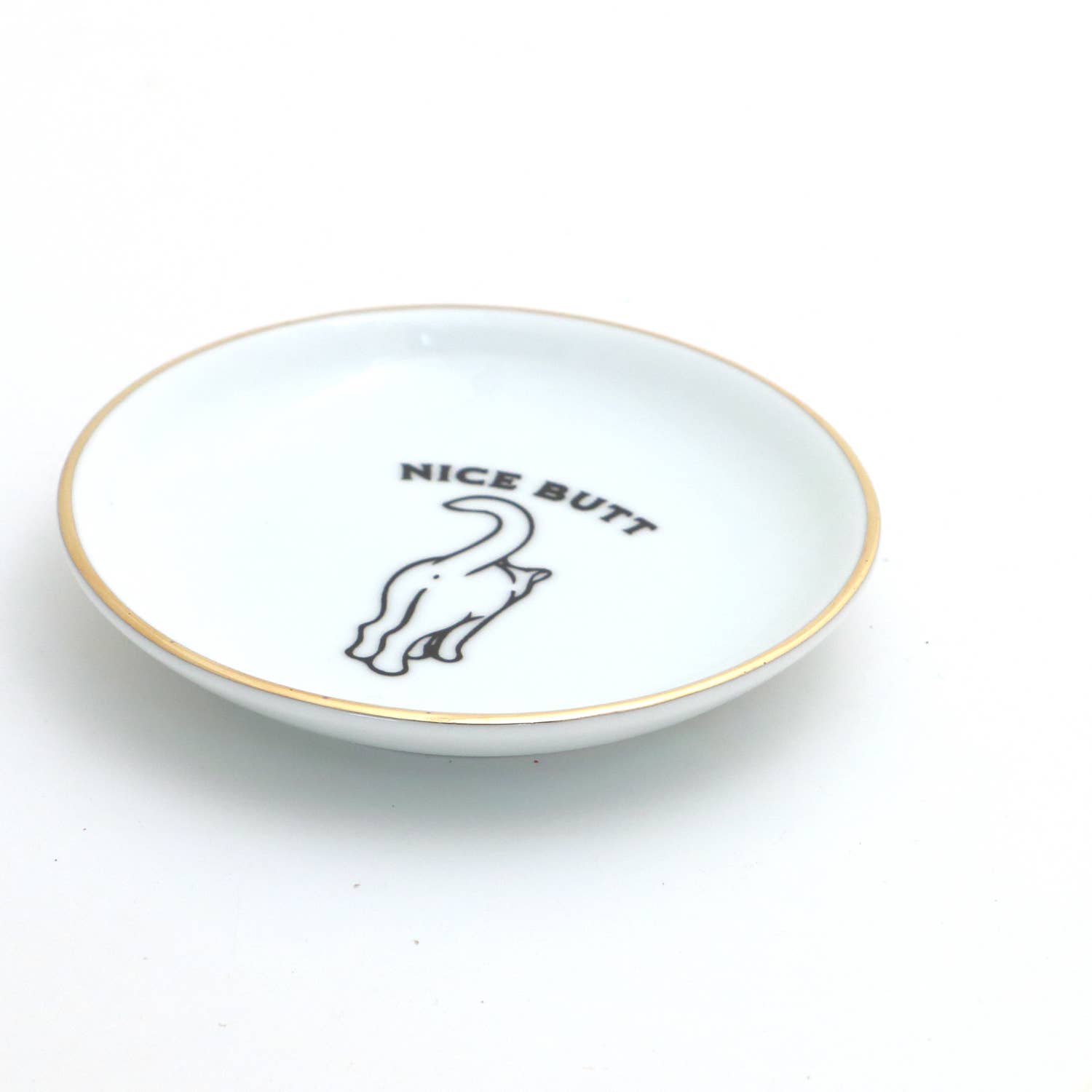 Lenny Mud - Wholesale Sieradenschaaltje - Cat Butt Ring Dish met 22-karaats gouden accenten3