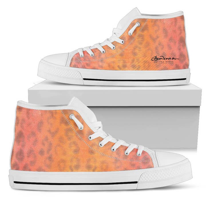 Ombre Leopard High Top Sneakers for wholesale by BettinaMarksCollections
