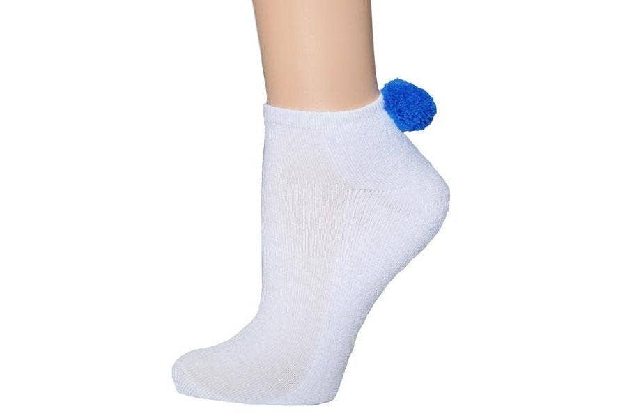 Everything Legwear - Wholesale Socks - Women's - Sock House Co. Ladies Lowcut Pom Pom Socks1