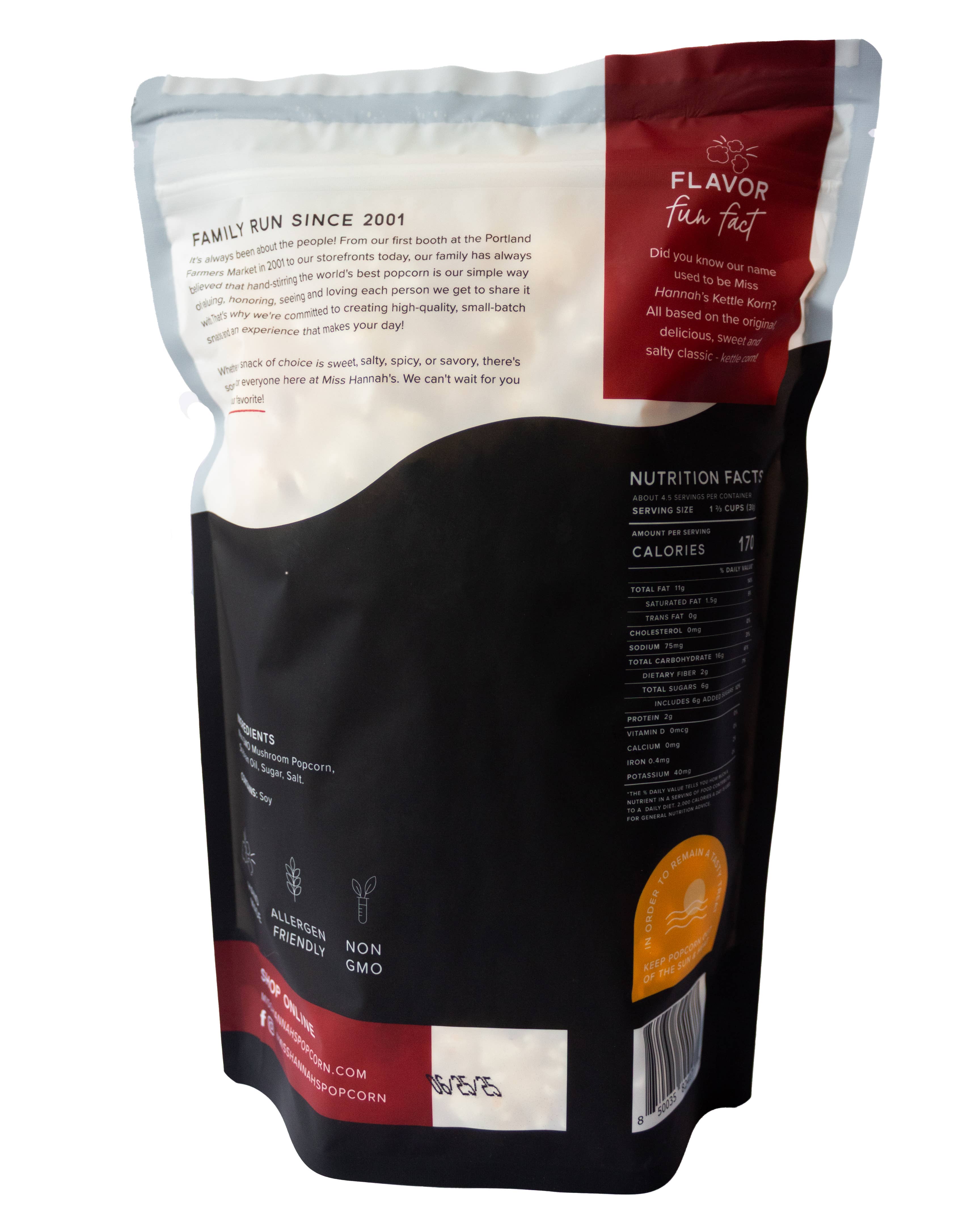 Miss Hannah's Gourmet Popcorn – Großhandel Popcorn – Mais-Popcorn-Wasserkocher1