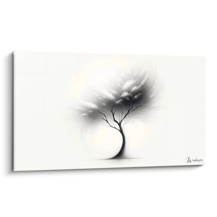 Silver Murmur Painting - Minimalist Abstract Edition for wholesale by Walensky