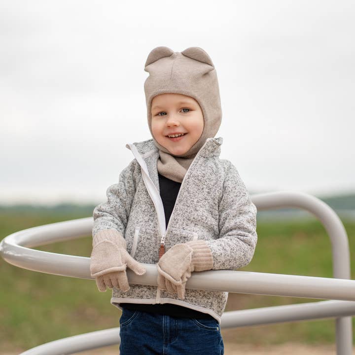 menique - Wholesale Handschoenen - Kinderen - Gebreide merinowollen handschoenen voor kinderen met omkeerbare vingertoppen1