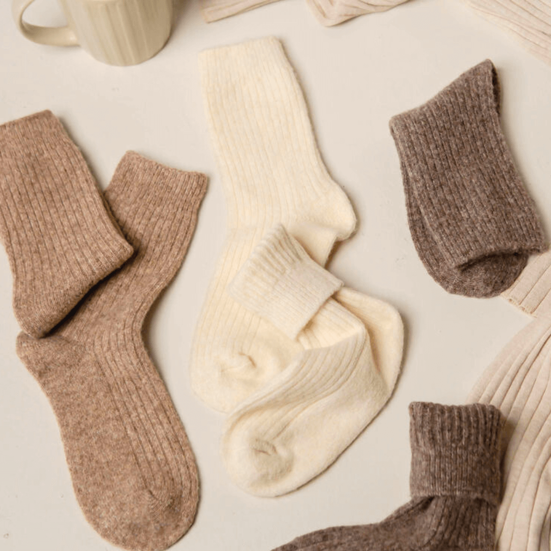 Bed & Butter - Wholesale Socks - Women's - The Comfiest Socks - Light Brown2