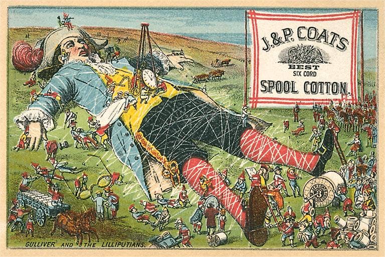 Found Image Press - Wholesale Sticker - Sticker TC-144 Gulliver and the Lilliputians0