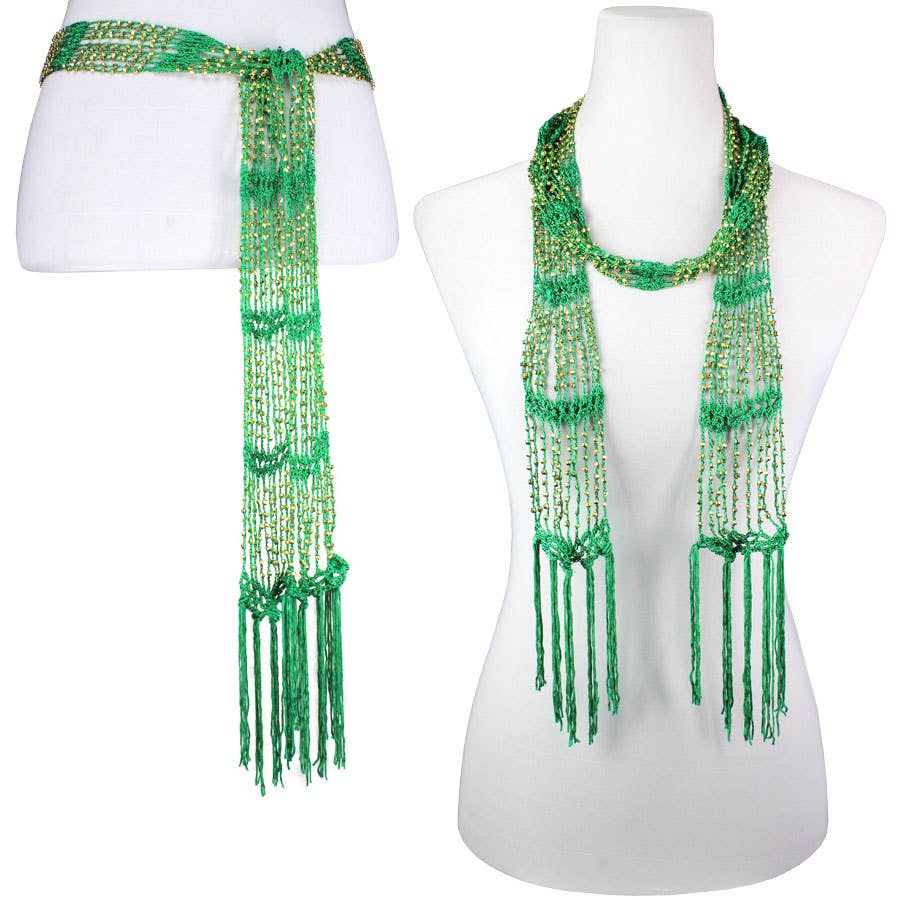 The Magic Scarf Company - Wholesale Scarf - Women's - 1755 - Shanghai Beaded Scarves/Sash93