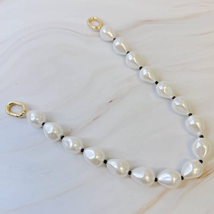 Ellison+Young - Wholesale Keychain Bracelet - Pearl And Bead Bag Charm1