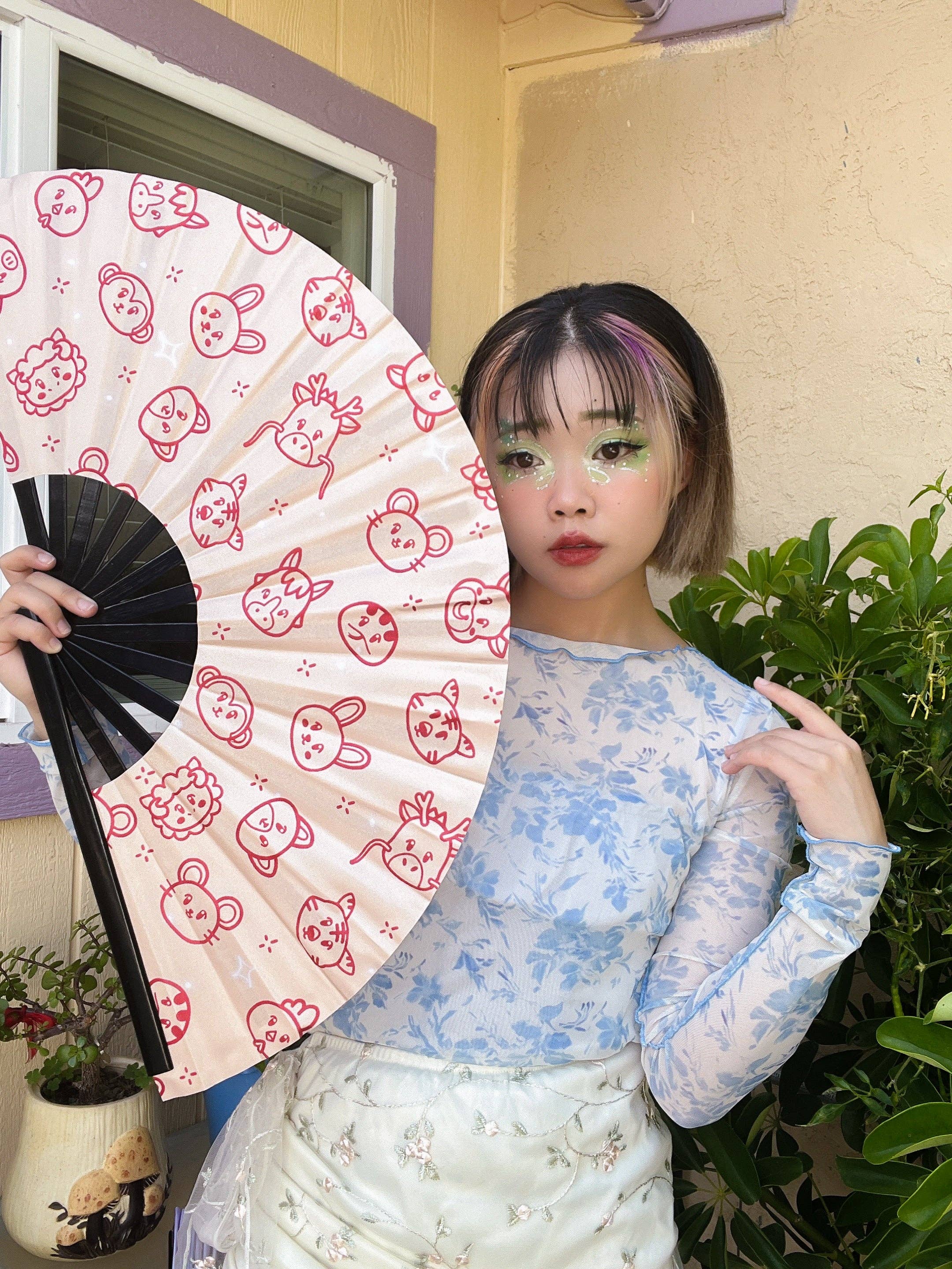 Euphoric Sun Inc - Wholesale Handheld Folding Fan - Festival/Rave Handheld Fans9