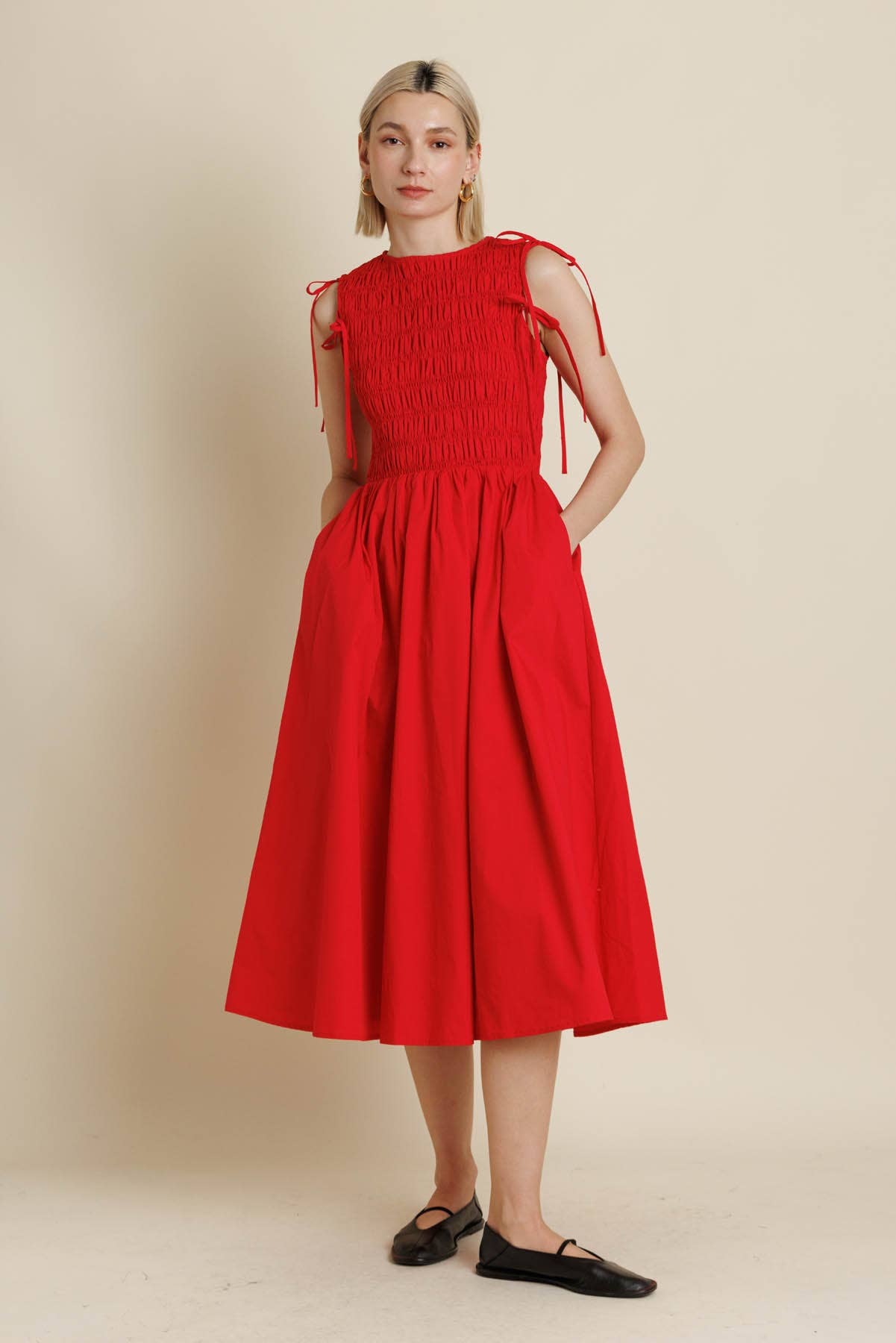 Aureum - Wholesale Dress - Women's - AD2157 - DETACHABLE SLV MIDI DRESS15