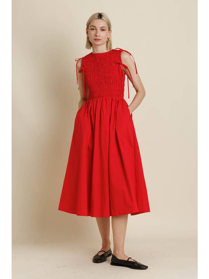 Aureum - Wholesale Dress - Women's - AD2157 - DETACHABLE SLV MIDI DRESS15