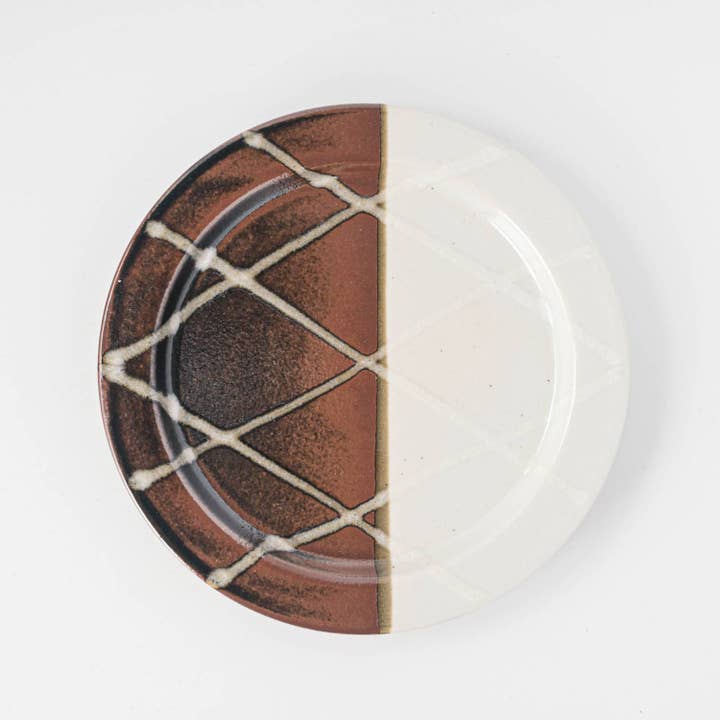 Yamani - Wholesale Salad Plate - Memory of Glaze 16.5cm Rim Plate - White1