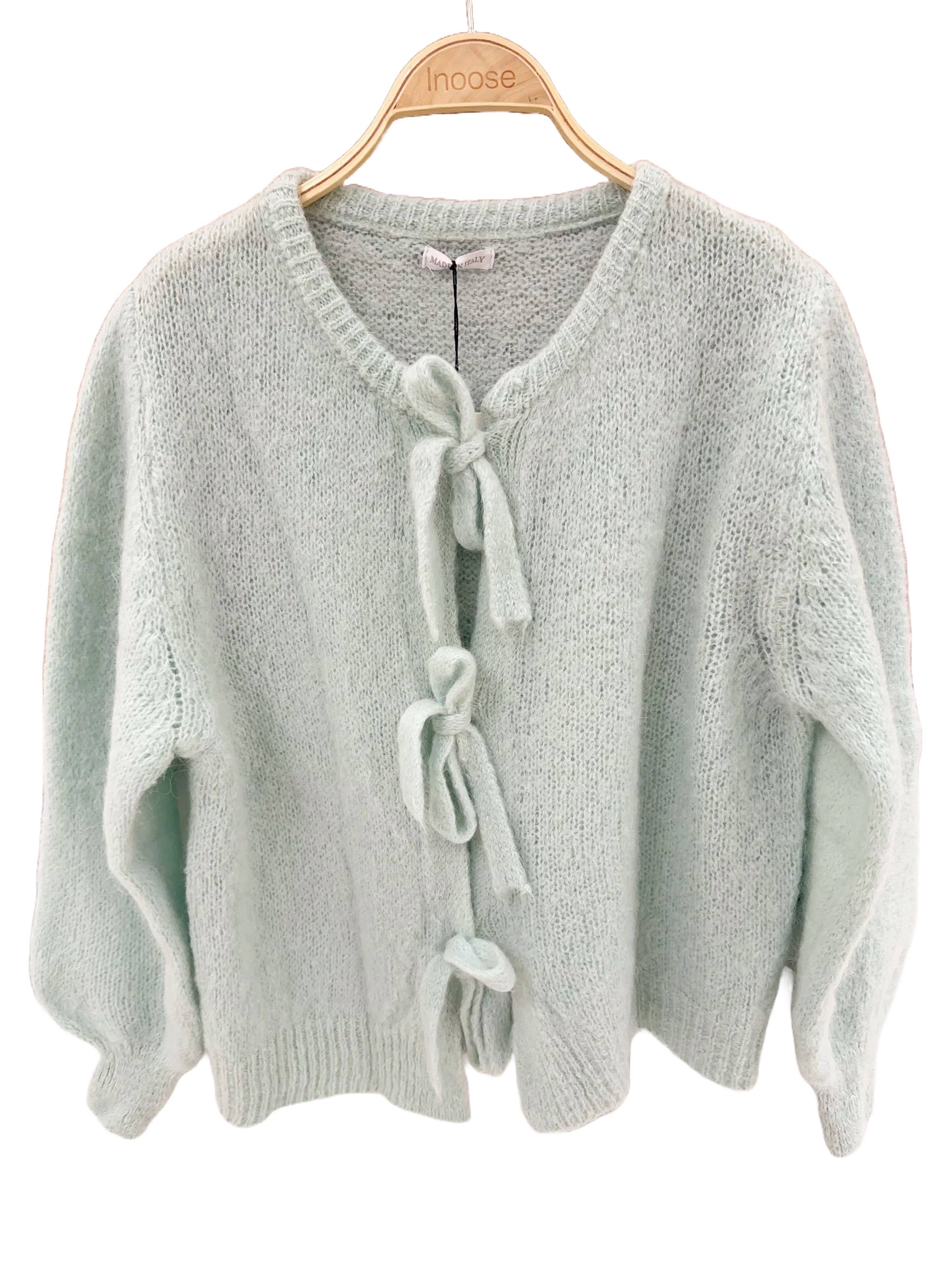 Orice – Cardigan - Mulher por atacado – Cardigã de malha de lã Mohair outono - Orice4