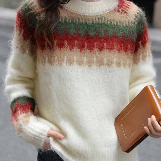 Christmas Cream Strawberry Mohair Sweater and other Purchase Wholesale mohair. Free Returns & Net 60 Terms on Faire trending on Faire.