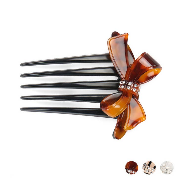 ACETATE BOW COMB HAIRPIN HAIR COMB HAIR FORK_CWAHA4204 for wholesale by ACCITY