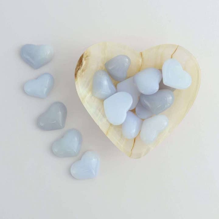 Blue Chalcedony Hearts Flat Back and other Purchase Wholesale flat back crystals. Free Returns & Net 60 Terms on Faire trending on Faire.