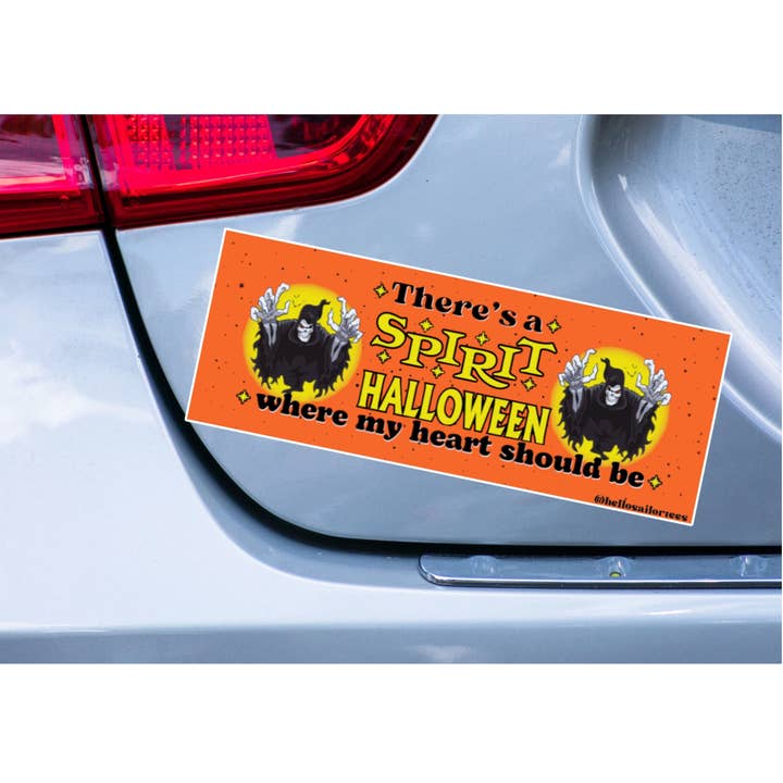 There's a Spirit Halloween Where My Heart Should Be Sticker for wholesale by HelloSailorTees