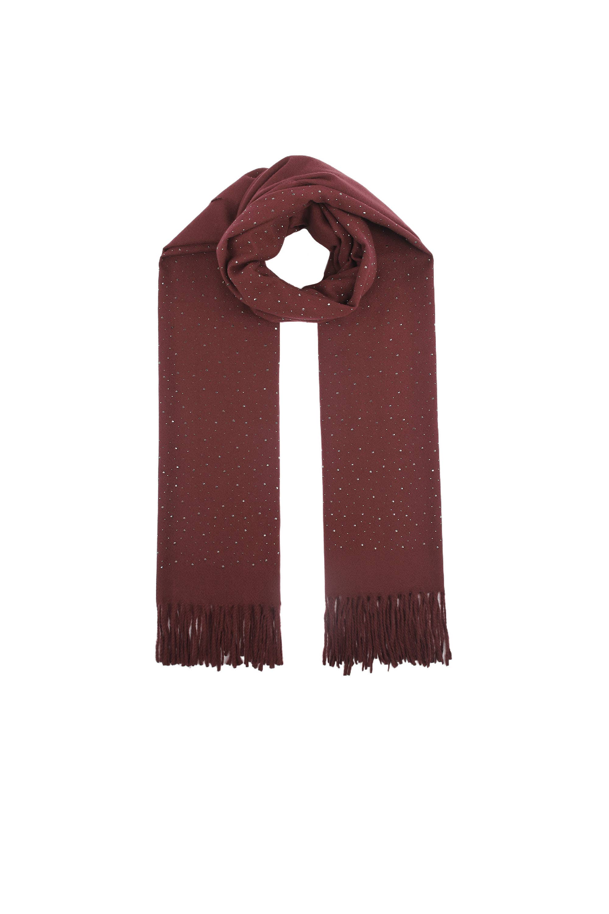 PHANIE MODE - Wholesale Scarf - Women's - E-09300 Scarf with rhinestones and fringes9