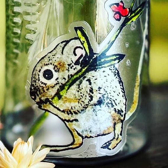 STICKER souris Flower Farm pour la vente par Amy Rice Art