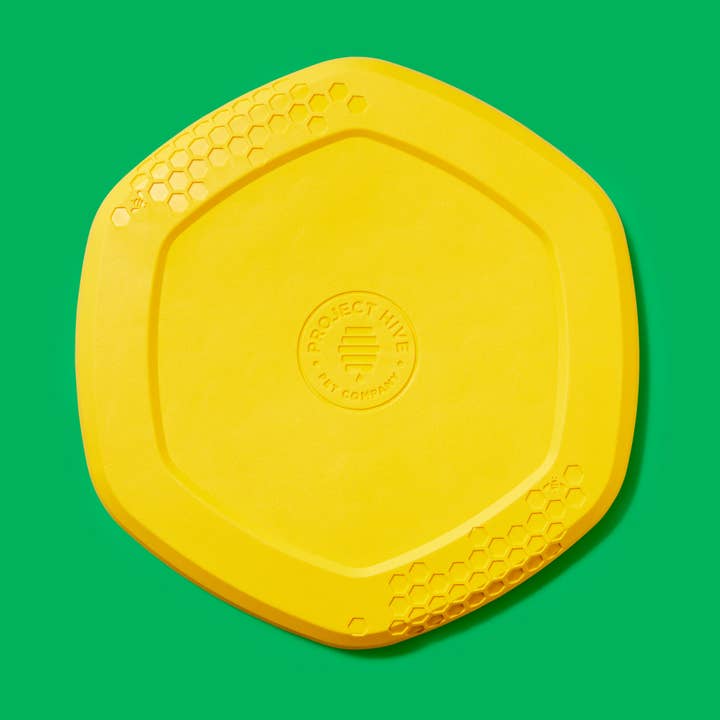 Project Hive Disc & Lick Mat Yellow for wholesale by Pet Palette Distribution