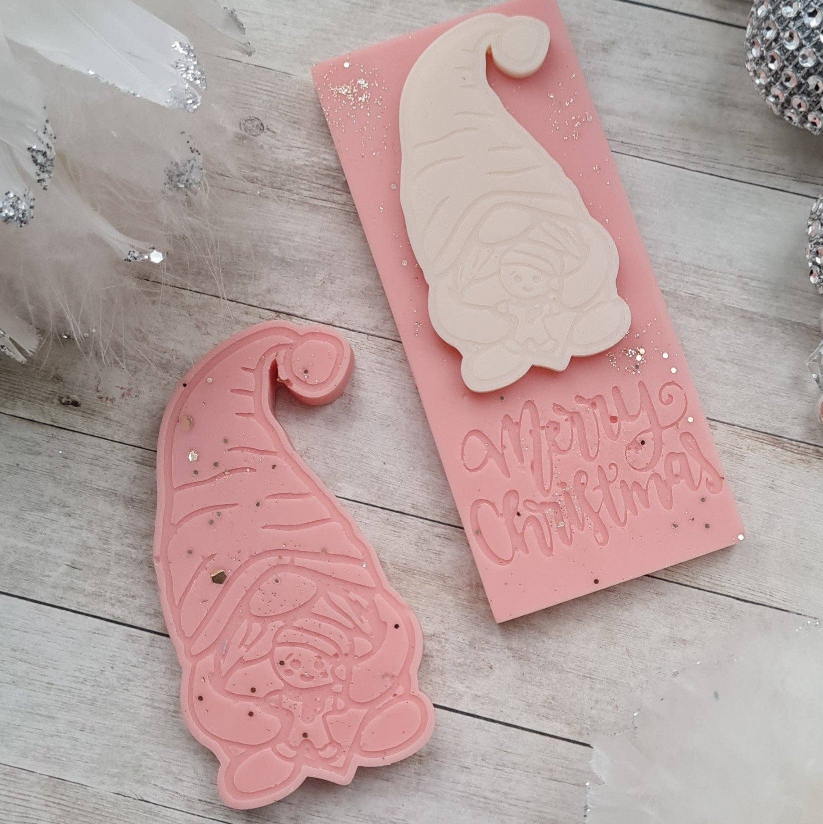 The Mould King - Wholesale Craft Supplies - Christmas Gonk Gingerbread Man Wax Melt Silicone Mould2