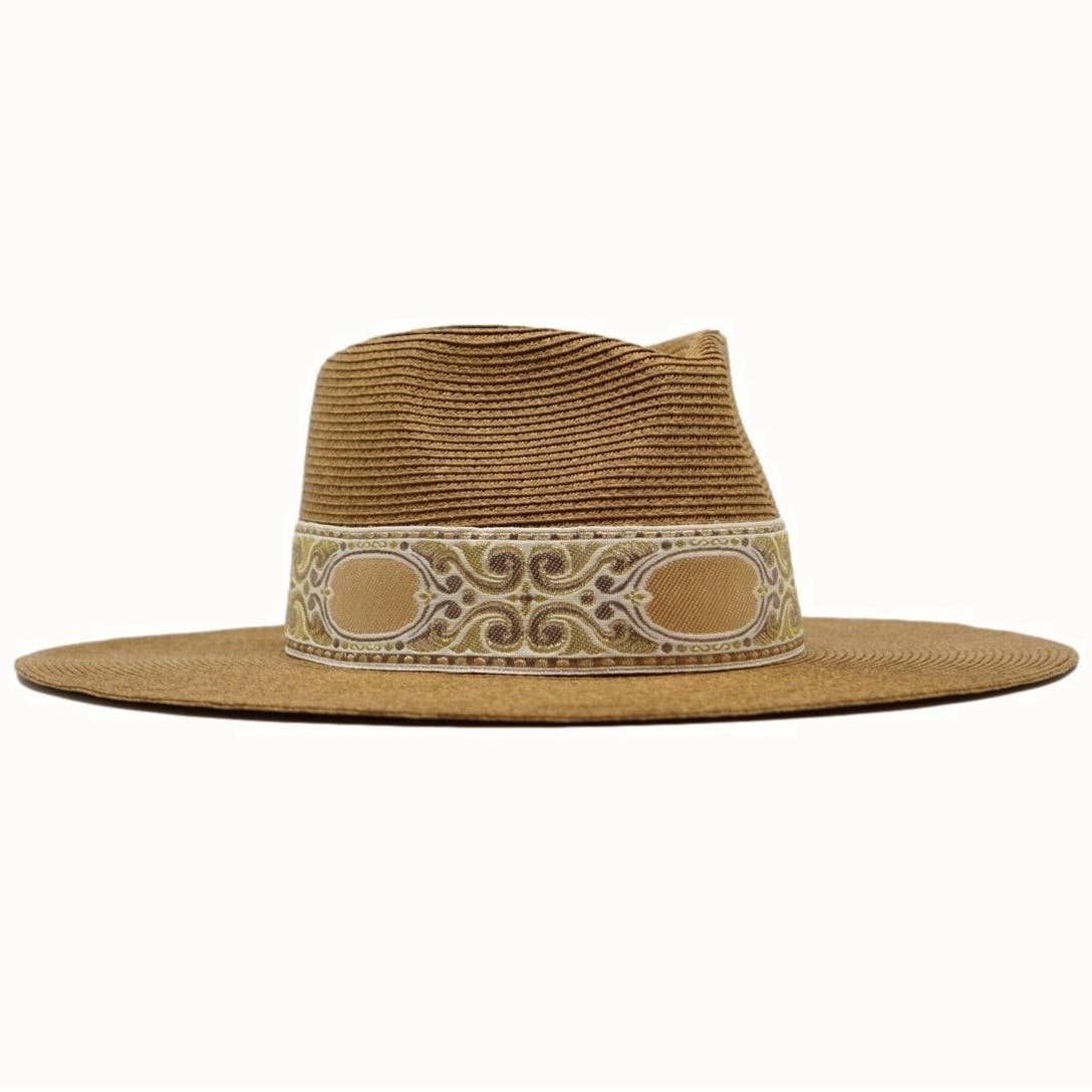 Olive & Pique - Wholesale Straw Hat - Women's - MACKENZIE Structured Straw Rancher, Adjustable0