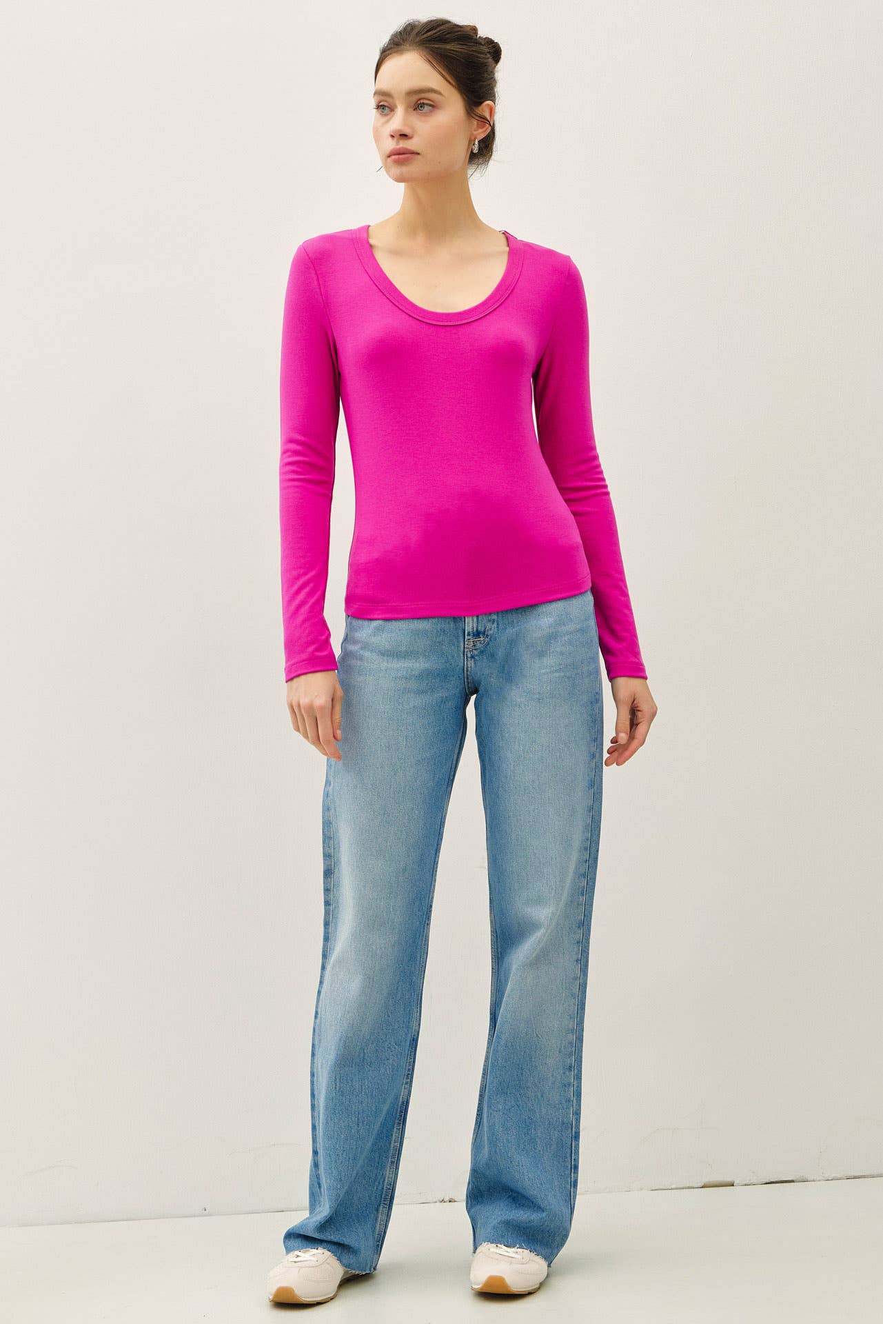 Be Cool - Wholesale Knit Top - Women's - SOFT JERSEY U NECK LONG SLEEVE9