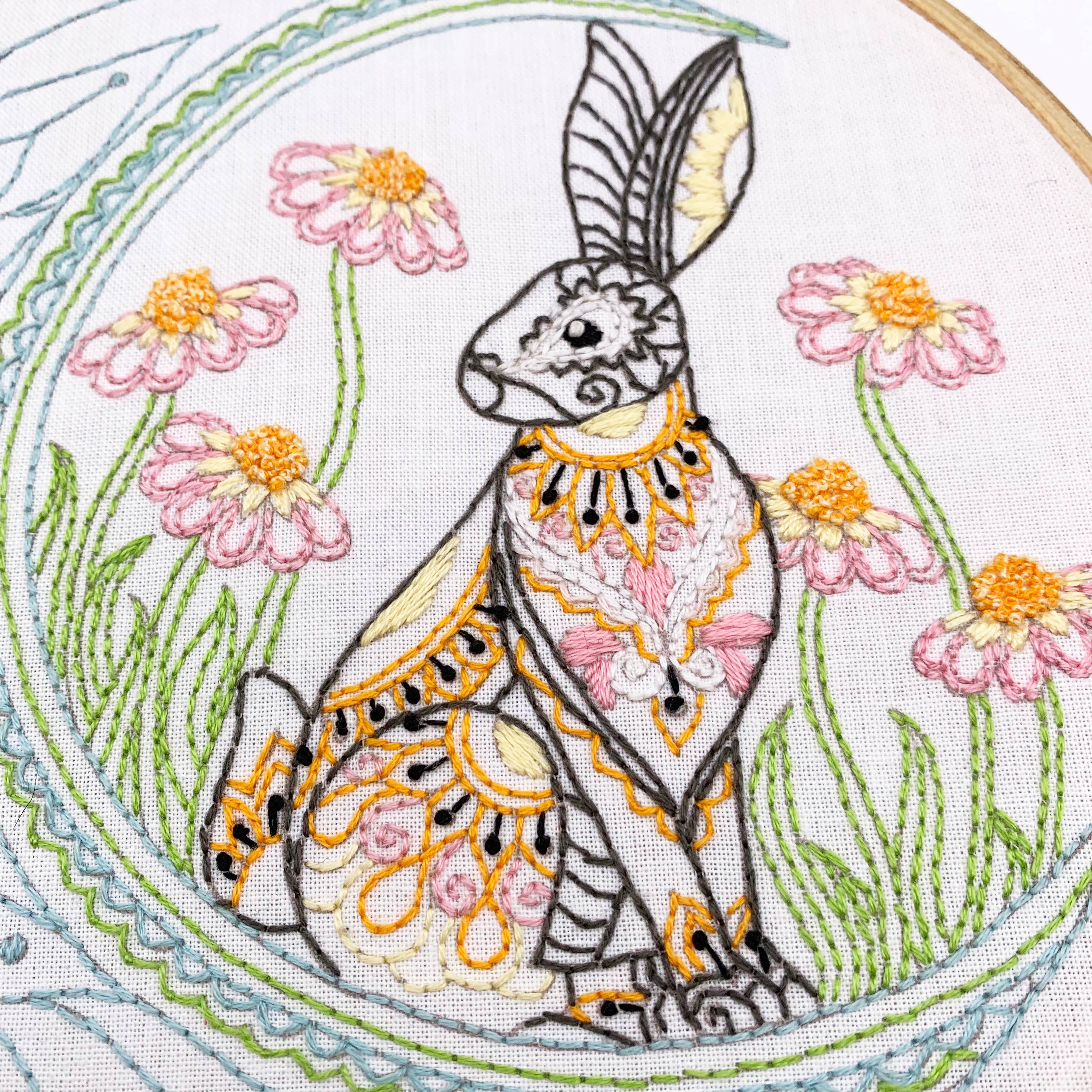 Cinnamon Stitching - Wholesale Craft Sewing Kit - Celestial Hare Embroidery Kit2