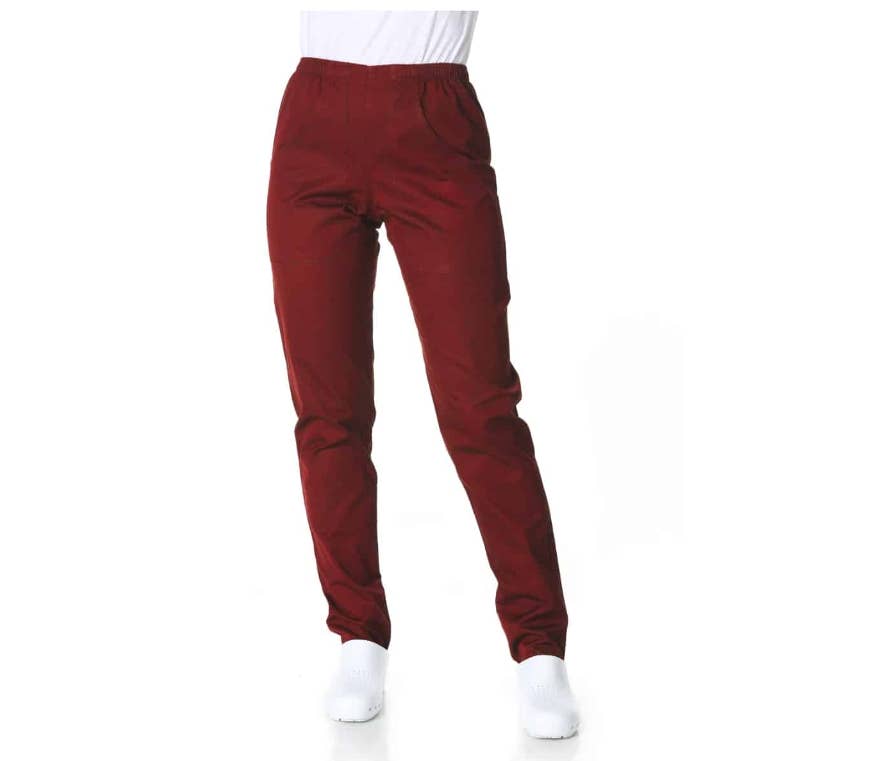 West Rose abbigliamento professionale - Wholesale Pants - Women's - LONDON WORK TROUSERS BORDEAUX