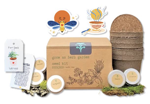UpRoot Design Studio - Wholesale Plant seeds - "Get Growing" Herbal Tea Garden Kit