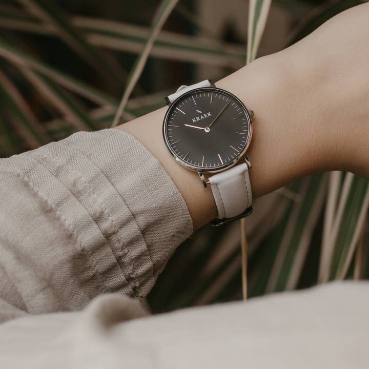 KRAEK Watches - Wholesale Wrist Watch - Women's - Nikki | Silver | White | 36 mm1